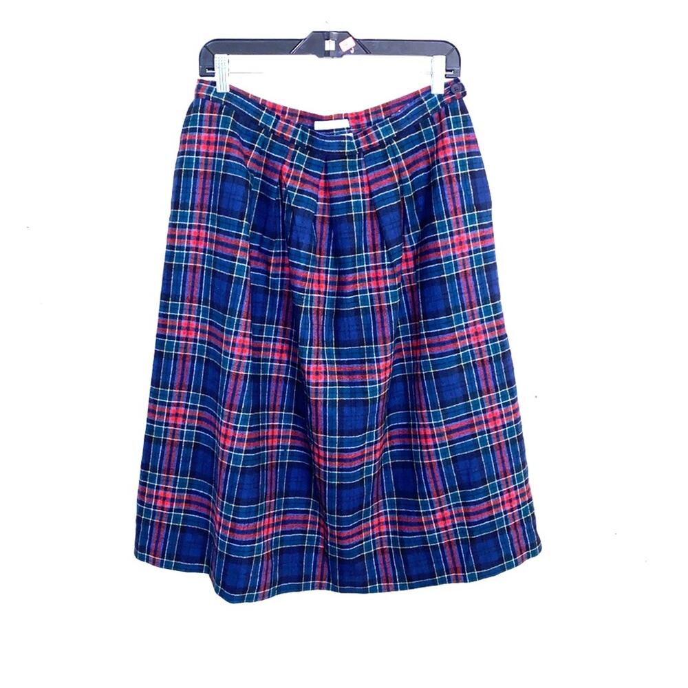 Vntg Pendleton Authentic Allison Tartan Skirt 31 - image 1